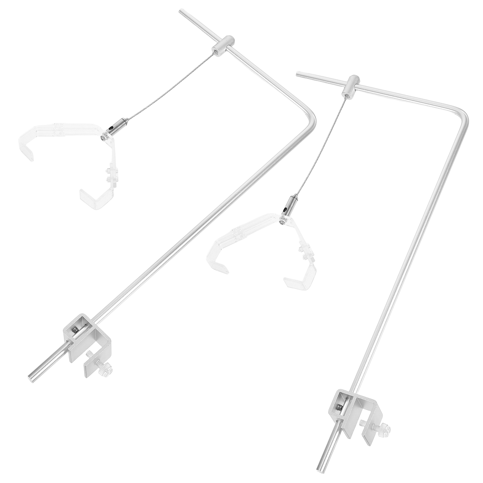 Support de lampe pour Aquarium, 2 pièces, support de lumière de pêche, Kit d'aquarium, support en alliage d'aluminium