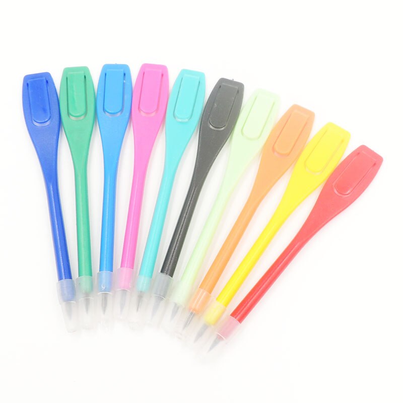 Clip de lápiz de pluma de Golf de plástico, 50 Uds., tarjeta de puntuación, accesorio para golfistas, herramienta de grabación, pluma de Golf al por mayor