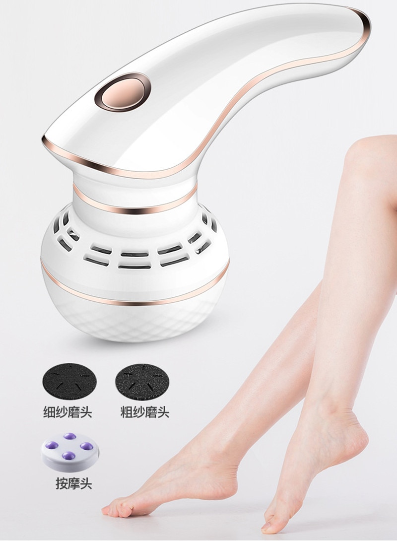 Genopladelig automatisk elektronisk fodfilerfjerner polermaskine pedicure værktøjsmaskiner til fjernelse af død hud og hård hud 8w