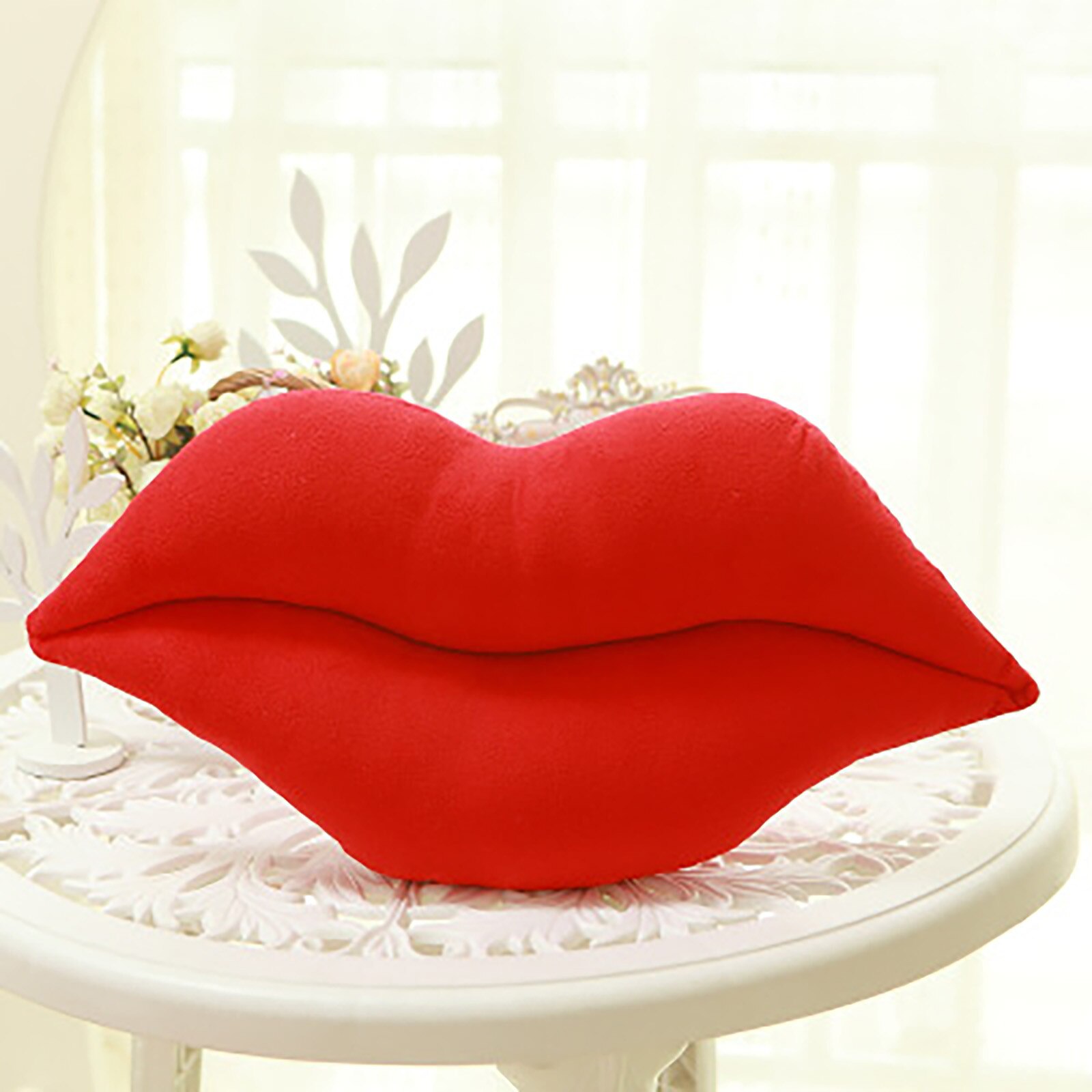 Lips Plush Toys Sexy Red Lips Big Lips Pillow Valentine's Day Fun Pillow Cushion Office Home Adult: A