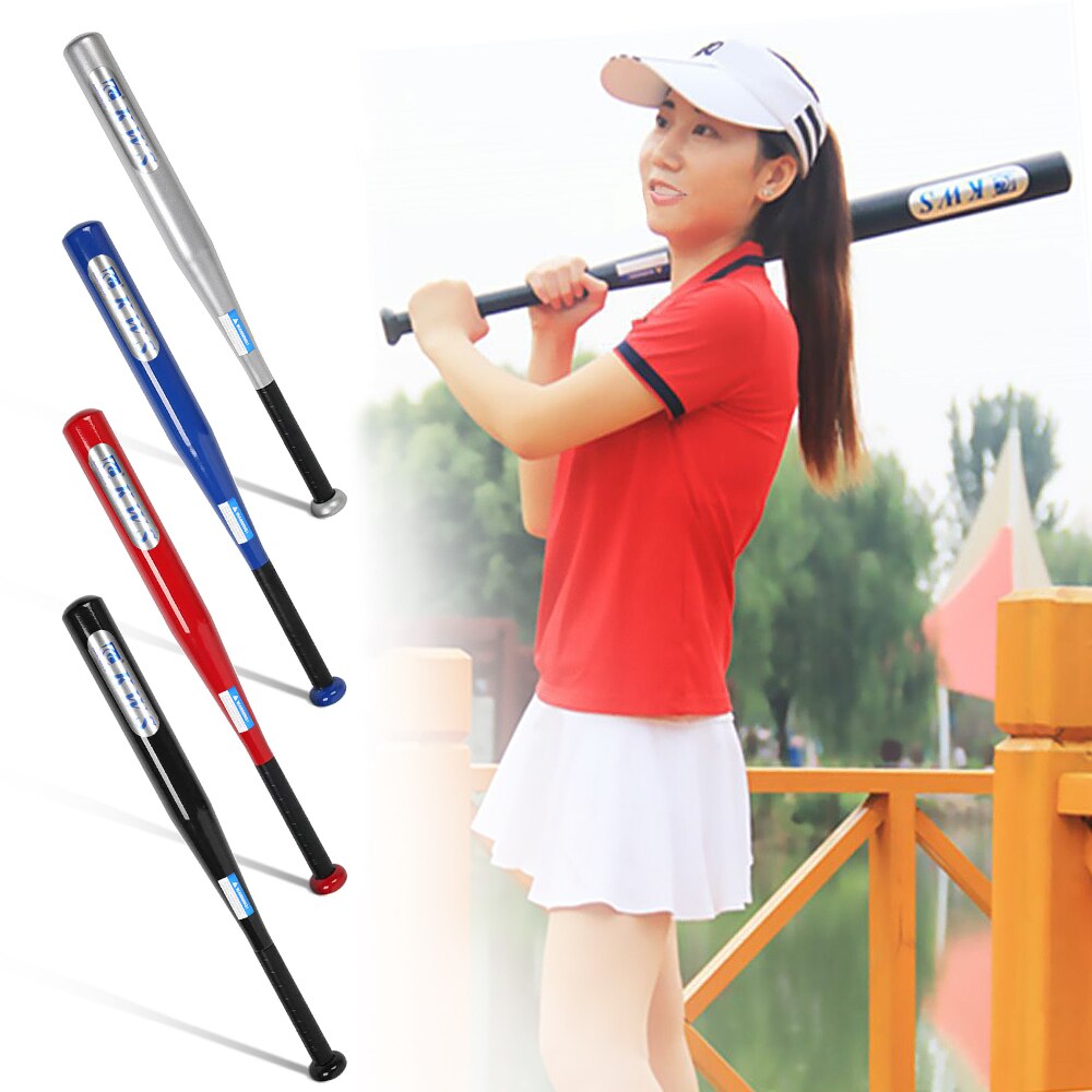 Baseball Bat 28 30 inch Carbon alloy Steel Baseball Bat Hard Ball Black Blue Red Training Softball Baseball Bat Stick sports