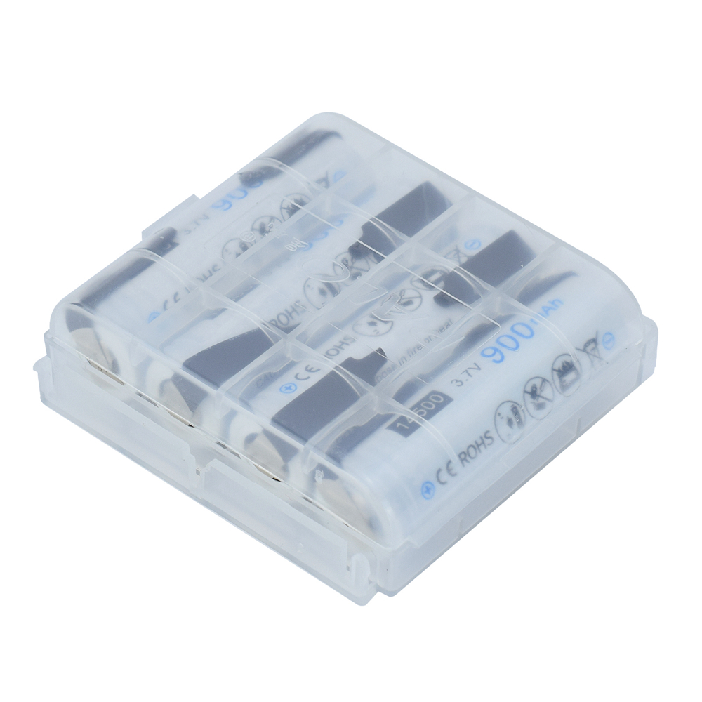 PALO 14500 Li-ion Rechargeable Batteries 3.7V AA Battery 14500 with welding tabs for Led Flashlight Headlamps Toys Top Head