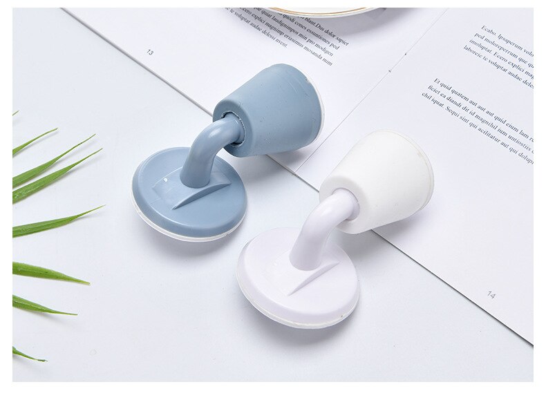 Suction Type Silent Door Suction Silicone Punch-free Door Stop Resistance Anti-Collision Toilet Rubber Door Touch Wall Protector