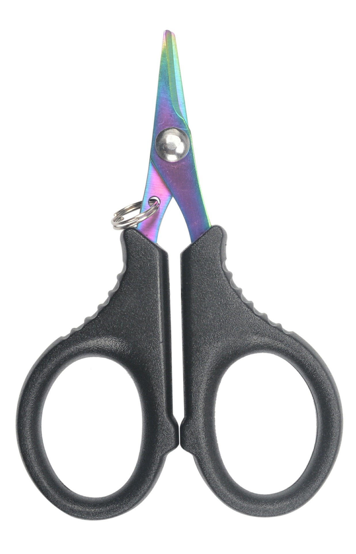 Tijeras de pesca pequeñas, mini cortador de línea de PE, señuelo de acero inoxidable (chapado de titanio de superficie), herramientas portátiles antioxidantes para tijeras de pescado: Naranja