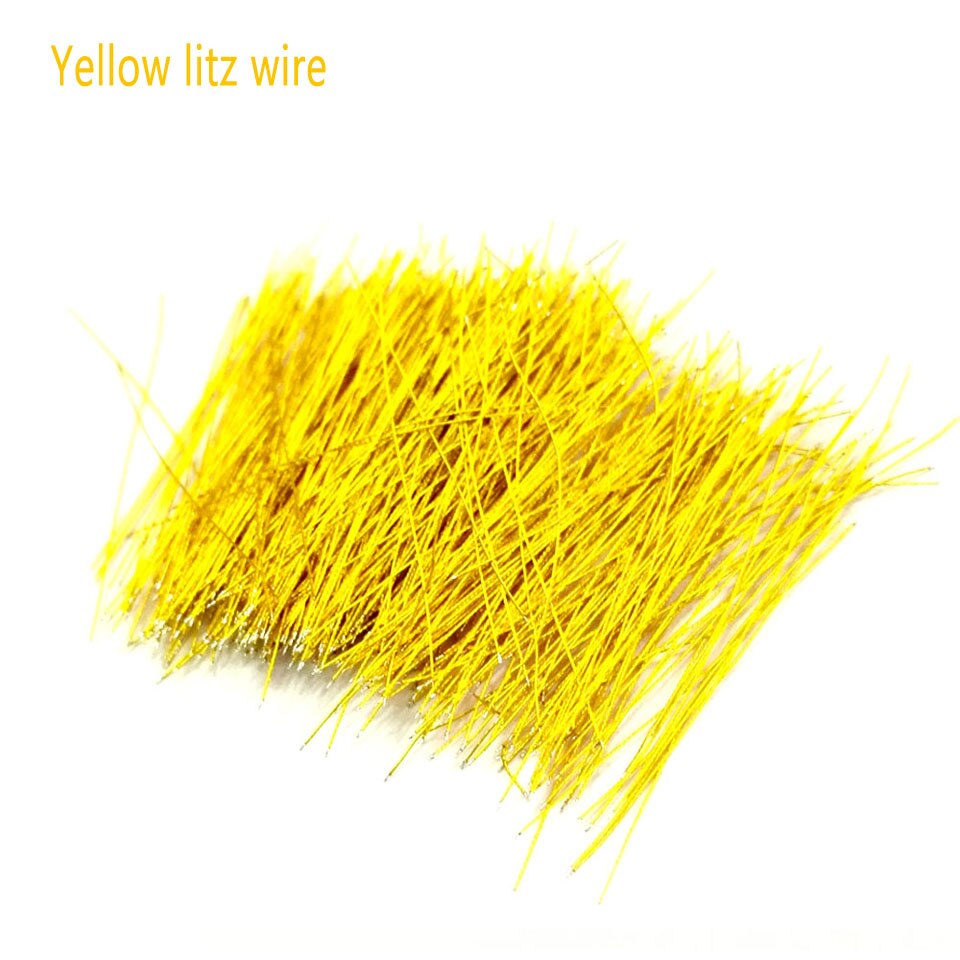 10PCS Pre-tinned Litz Wire Silver Plated Copper Wire Standard 1.25" (32 mm) length In Ear Monitor Driver Wire: Yellow