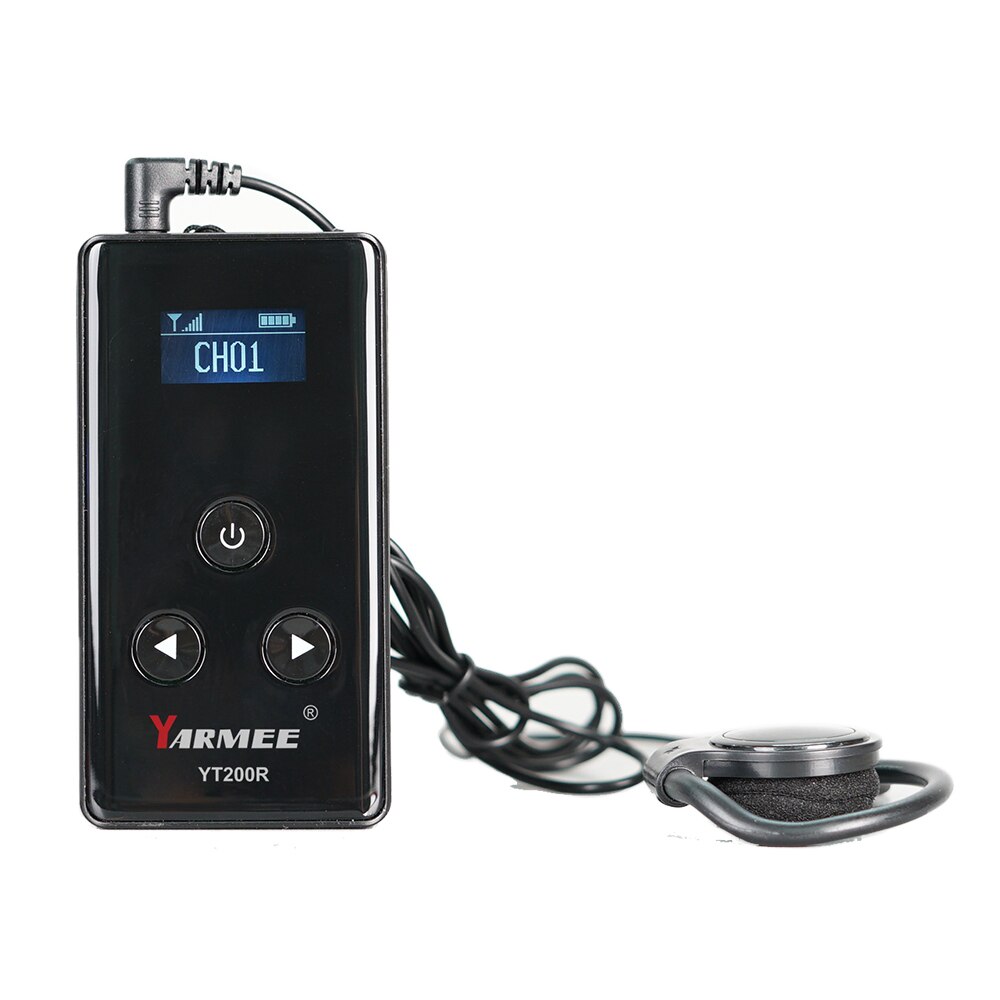 Church Wireless Microphone Tour Guide System With Portable Voice Translator Receiver Earphone Guide Trainning travelling device