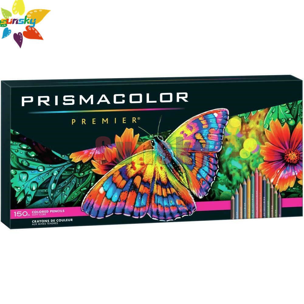Prismacolor Premier Oily Colored Pencils 24/48/72/132/150 color Tin Box Set Soft Core Portrait Skin color