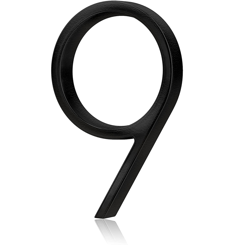 Stainless Steel Floating House Numbers, Metal House Numbers For Outside Modern, Garden Door Mailbox Decor Numbers: Orange