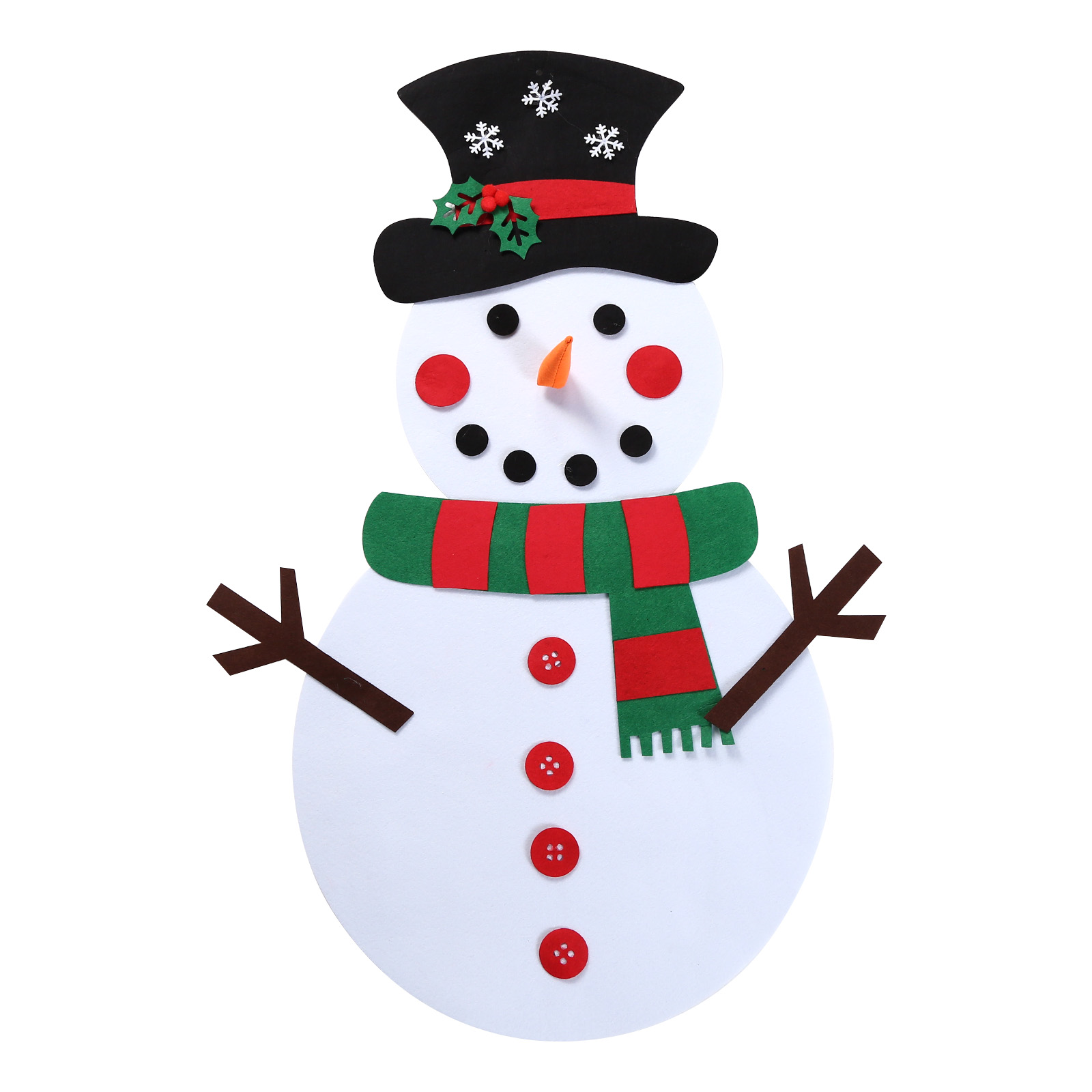 DIY Felt Christmas Tree - Detachable Ornaments Wall Hanging Decor for Kids Toddlers Christmas Year Xmas Decorations: B