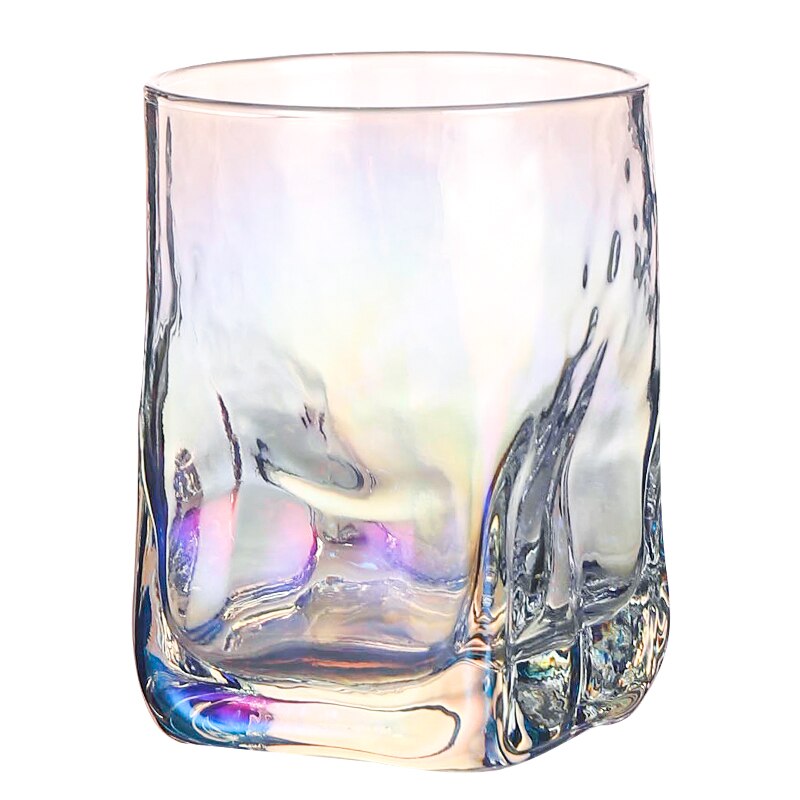 Vierkant gehamerd whiskyglas, waterglas, waterbeker, sapglas, wijnglas, drinkbeker 250ml/330ml