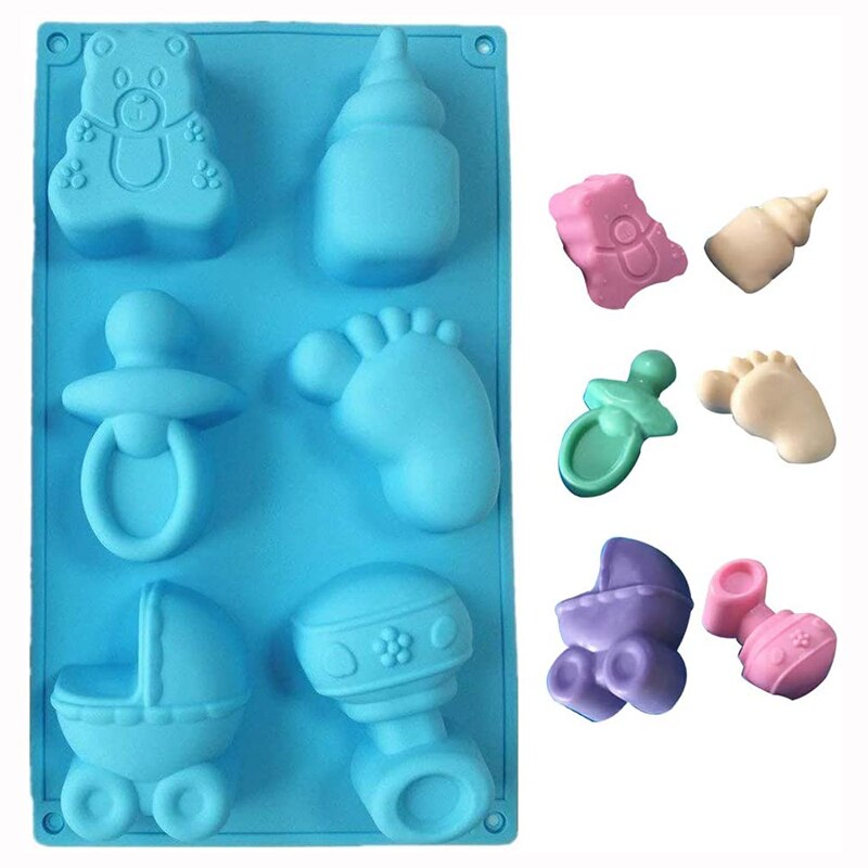 MYPRACS Beer Siliconen Mal, Teddybeer, Fondant Mallen voor Cake Decoratie Gum Paste Cupcake Topper Snoep Chocolade Polymeer Klei Set van 4