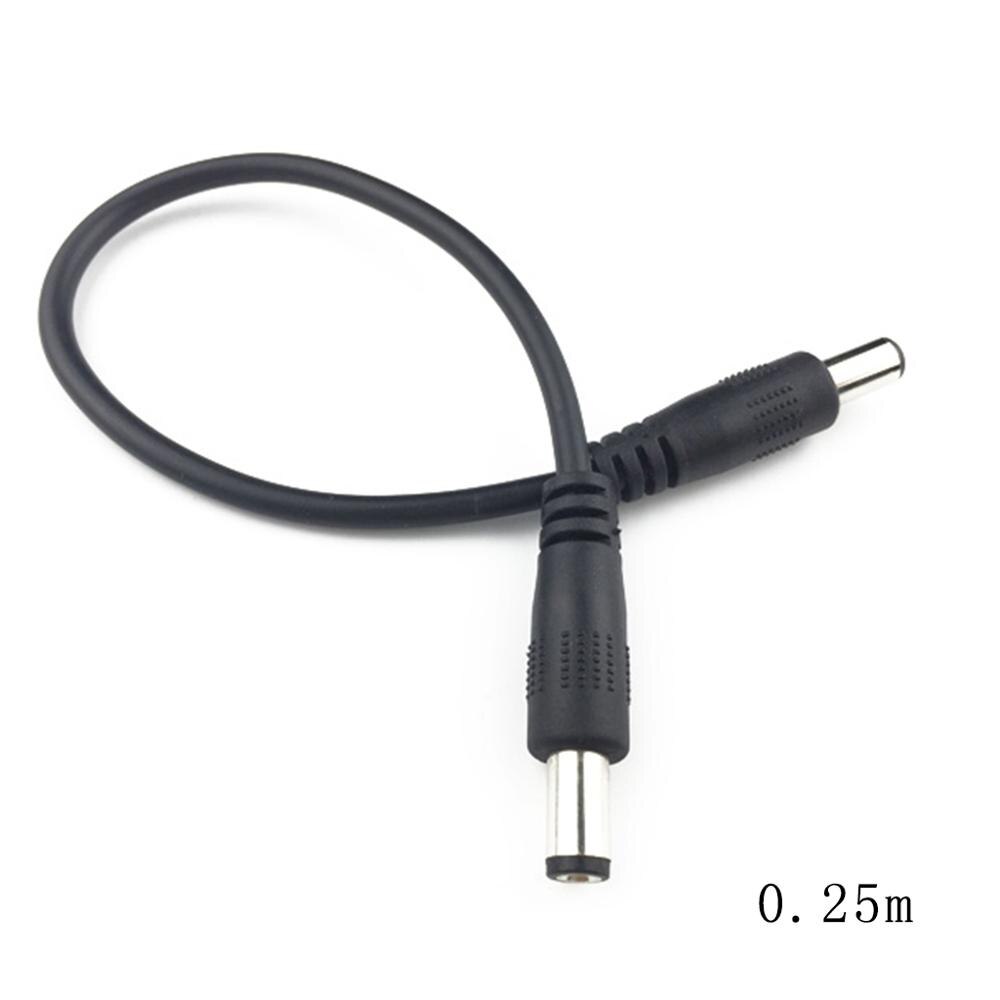 Dc Power Plug 5.5X2.1 Mm Male Naar 5.5X2.1 Mm Mannelijke Cctv Adapter Connector Kabel: 25cm