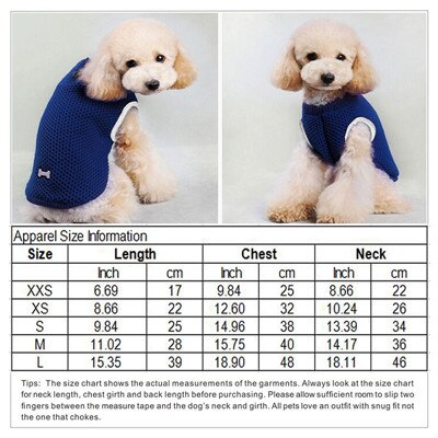 DOGGYZSTYLE Winter Pets Dog Clothes Sweater Knitted Pink Coat Apparel Clothing For Small Puppy Dogs XXS-L: Blue / XS