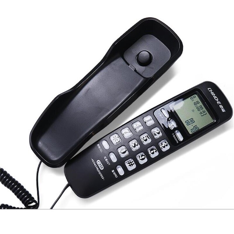 Wall Mounted Wired Corded Telephone Desktop Phone Office Landline phone Home Fixed Telephone Caller ID