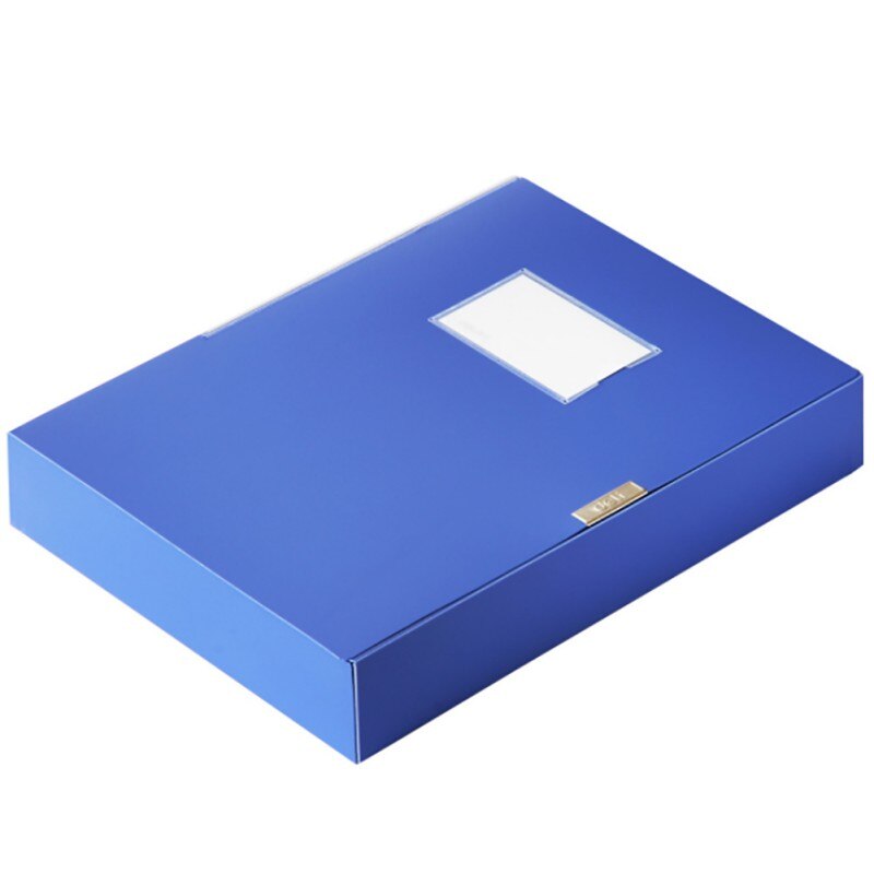 Deli, archivador de plástico de 3 pulgadas, caja de datos A4, papelería de oficina, 55mm, suministros para estudiantes y suministros de oficina