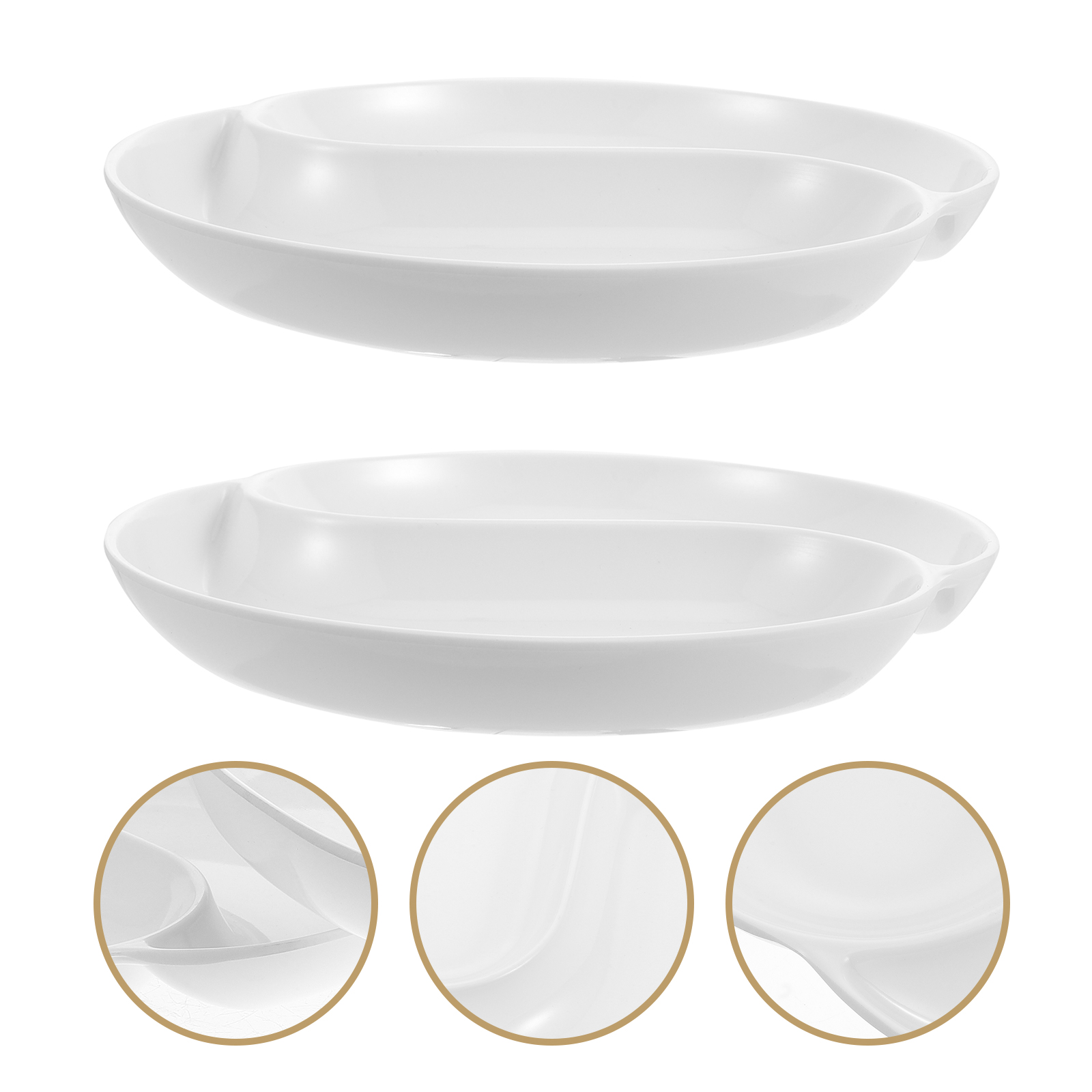 2pcs Paint Trays Painting Pigment Mixing Plates Art Painting Plates