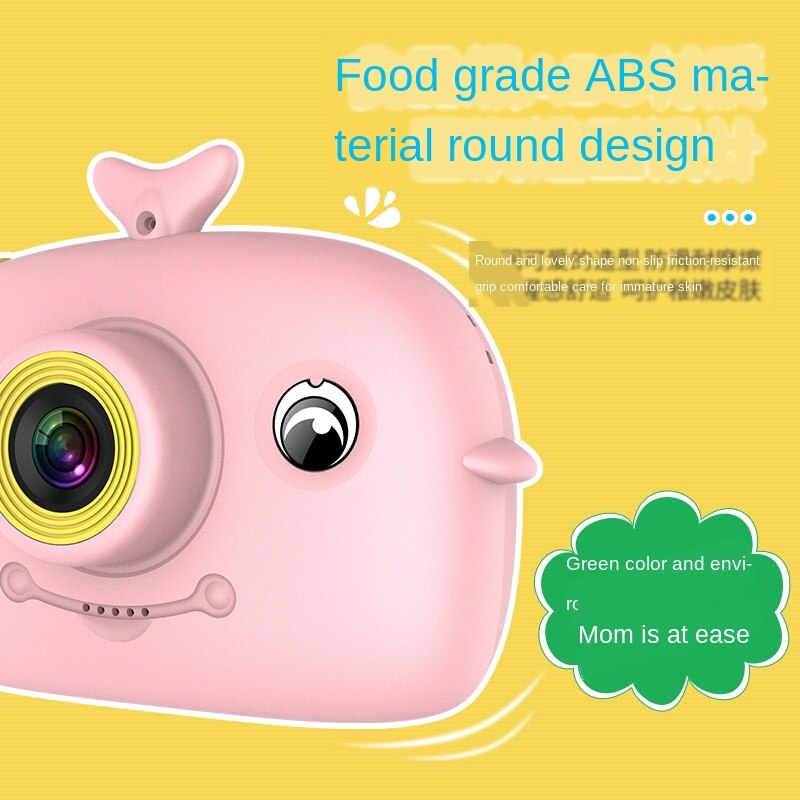 dual-camera 2000W HD children's digital camera food-grade ABS material Mini Kids Camera Puzzle game Toy For Kids