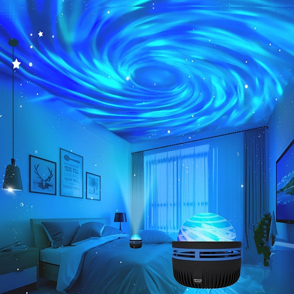 Novo led galáxia projetor luz colorida galáxia céu festa de natal decoração projetor quarto luz da noite decoração do quarto das crianças