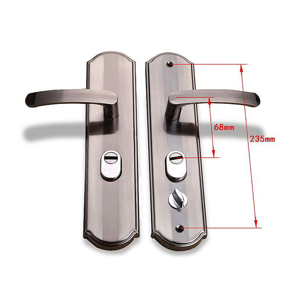 Aluminium Alloy Door Handle Universal Security Door Handle Pair Lock Thickened Panel Handle Door Lock Household Hardware