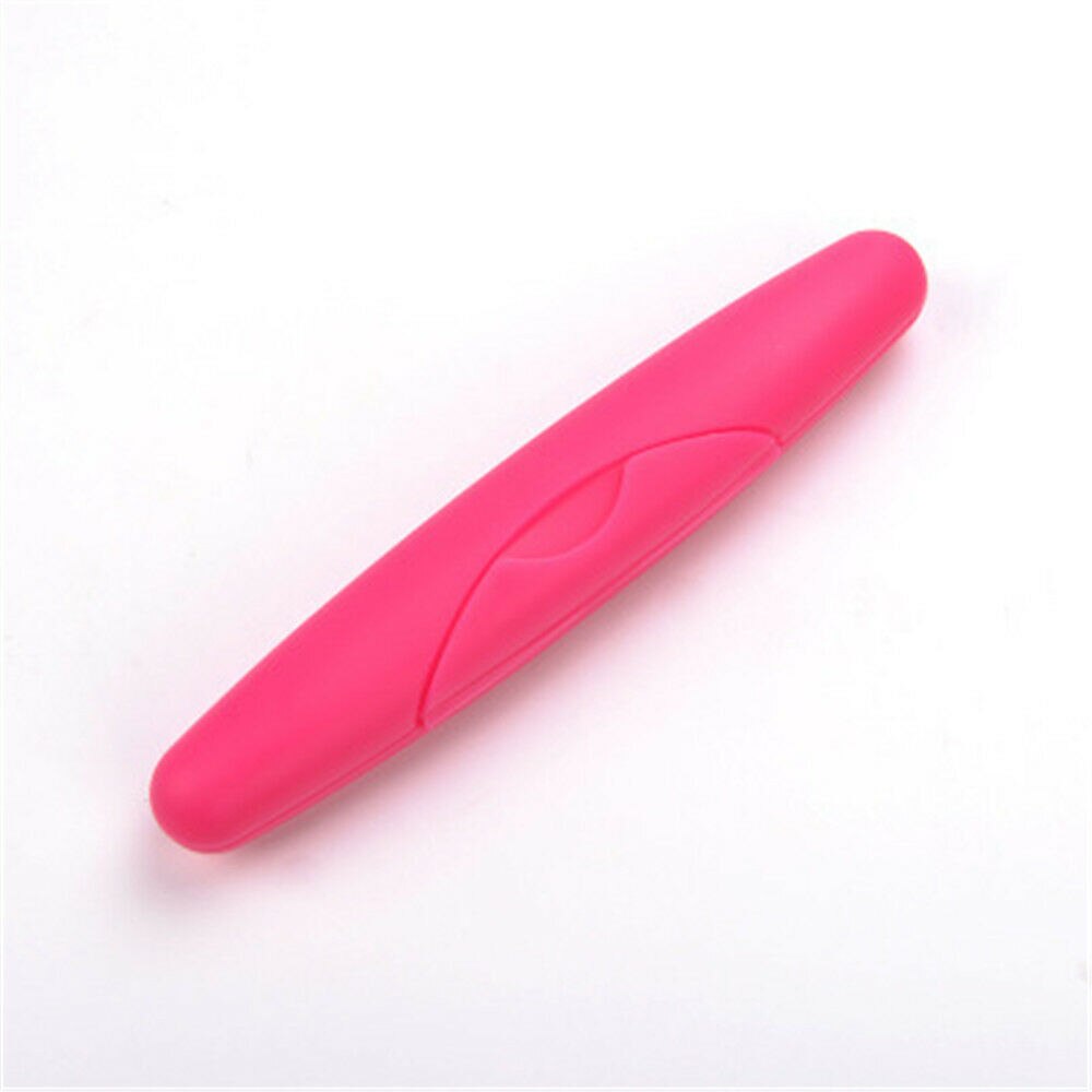 Mooie Handige Toothbrushbox Uitstekende Draagbare Reizen Wandelen Camping Tandenborstelhouder Case Box Tube Cover Bescherm: rose red