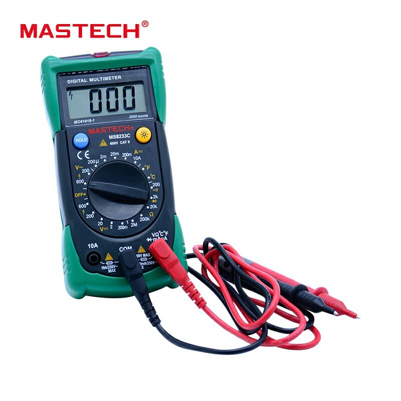 Mastech digitale contactloze multimeter ac dc spanning stroom  ms8233c tester digitale multimeter detector