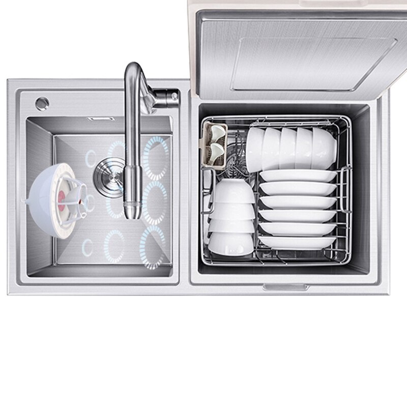 Mini Vaatwasser Draagbare Vaatwasser Usb Opladen Keuken Fruit Groente Wasmachine Hoge Druk Water Cleaner Red