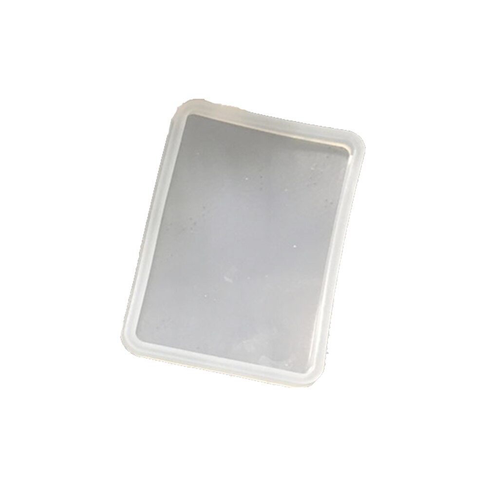 Clear Clay Molds Making Pottery Tools Ceramics Molds Polymer Clay Resin Craft Mould Round Oval Square Shaped Silicone Portable: Rectangle