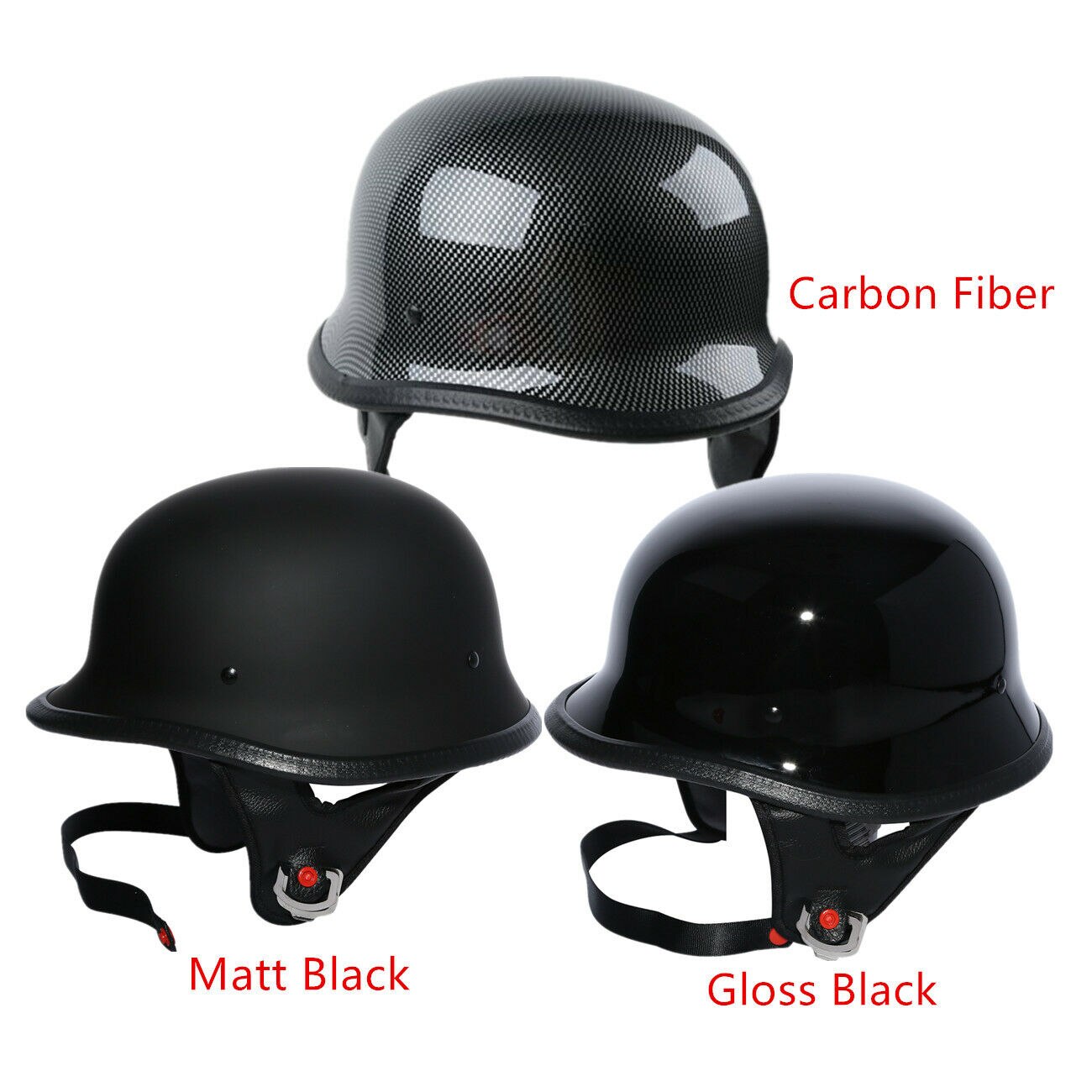 DOT Motorcycle Motorbike German Half Face Helmet For Harley Chopper Cruiser