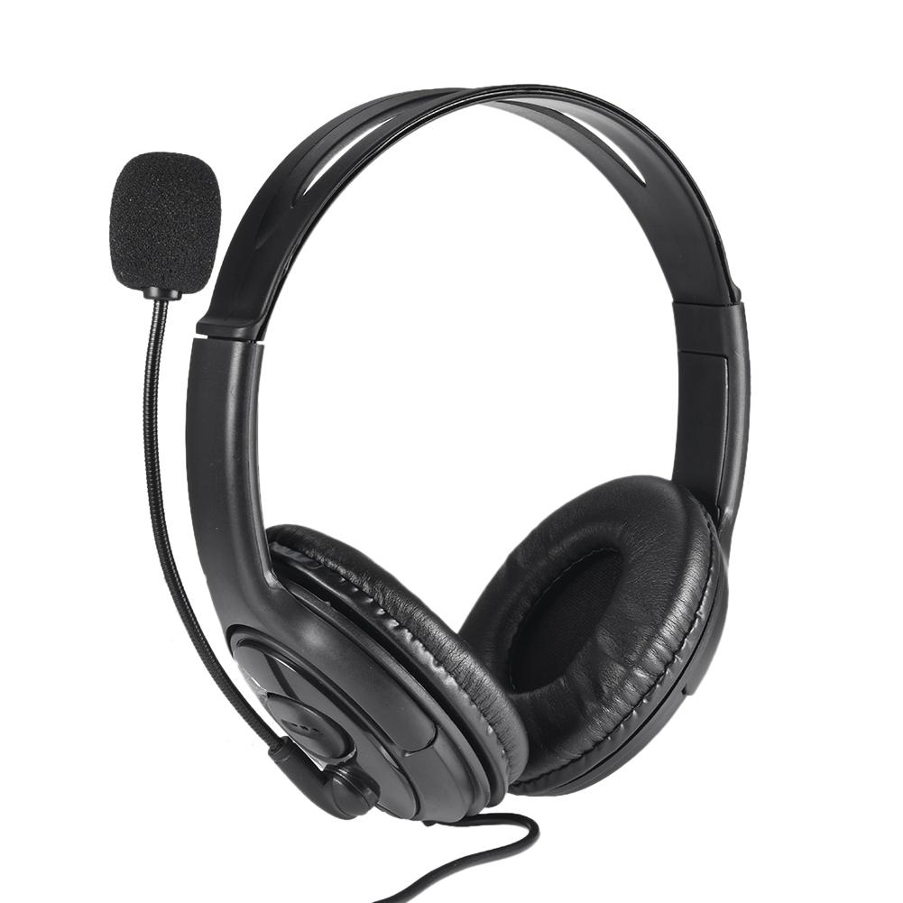 Headset USB Headset Computer Heaphone With Microphone Business Wired Headphones For Computer Laptop PC Headphones With Mic: Black