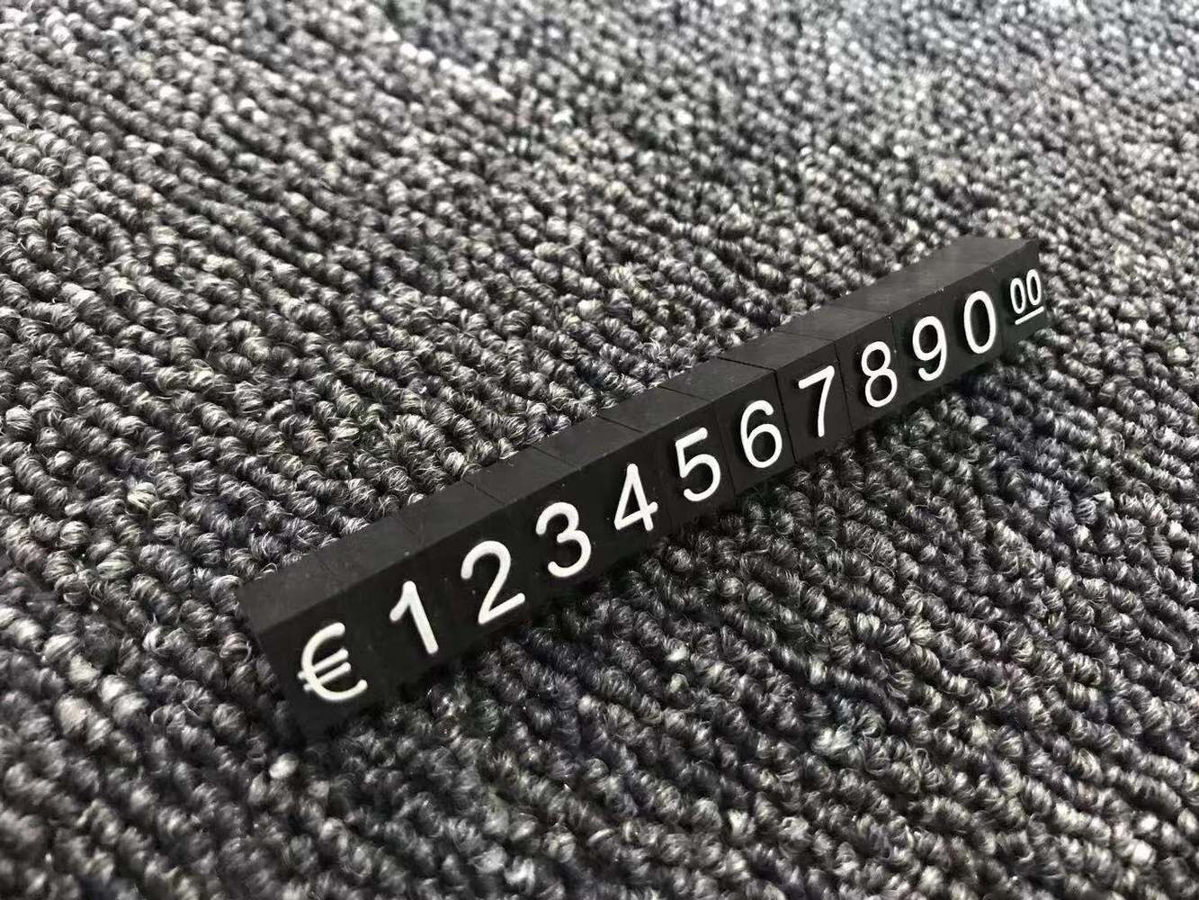 feedal Prijskaartjes Prijs Display Kubussen Verstelbare Aantal Counter Stand Label Verkoopprijs Blokken 170 Stuks voor Sieraden Horloge Ring Dollar Prijzen Show Kit, Wit