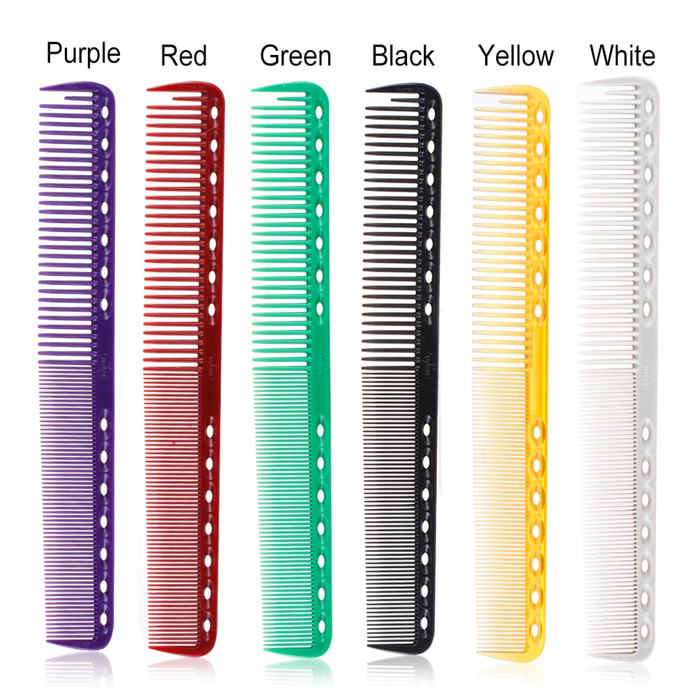 Peignes professionnels en plastique antistatique, pour Salon de coiffure, pour coupe de cheveux, 6 couleurs
