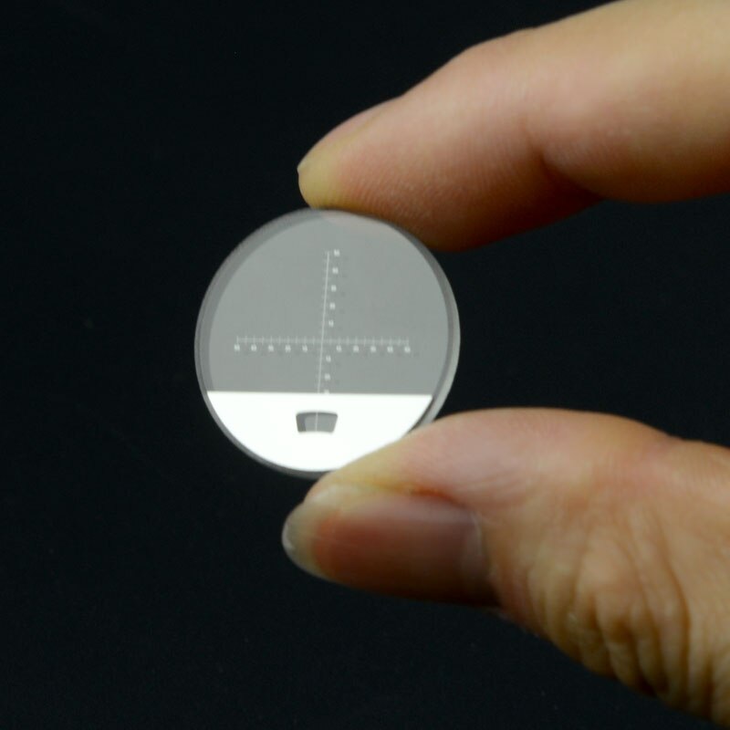 Microscope Accessory Cross Eyepiece Micrometer with Horizontal and Cross Line Diameter 22mm for Biological Microscope