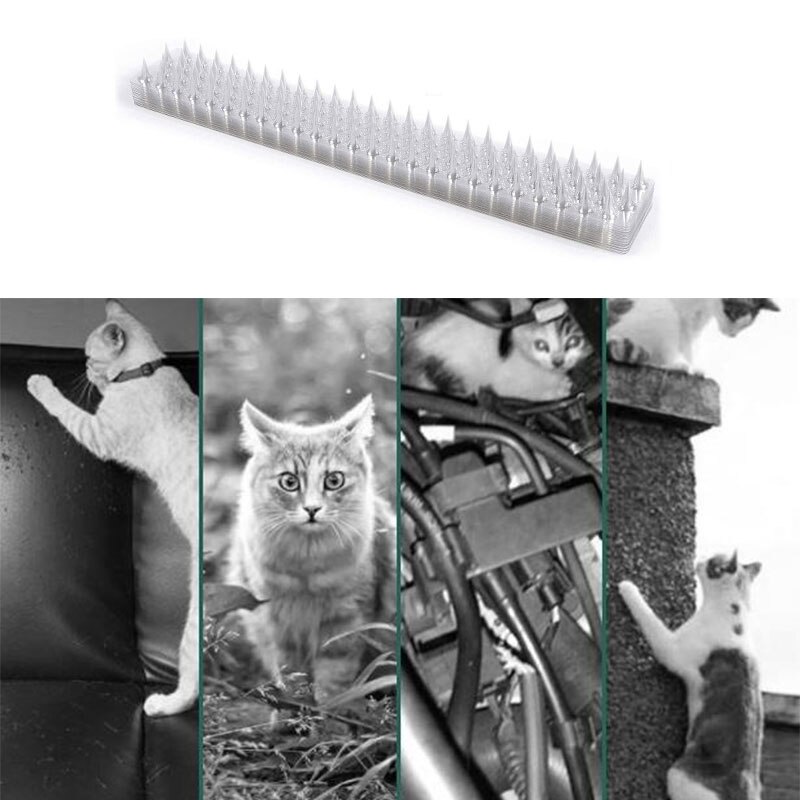 1Pcs Fence Wall Spikes Cat Animal Repellent Anti Theft Walls Sheds Stop: Default Title