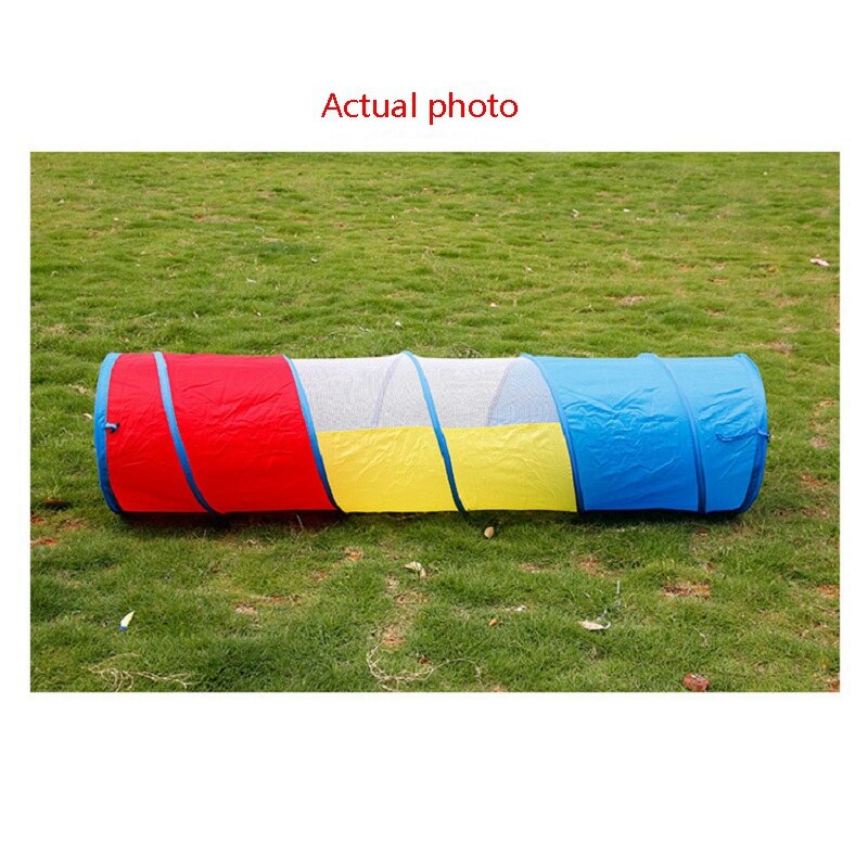 freundlicher Spielen Tunnel für Kleinkinder freundlicher Tunnel Spielzeug oder drinnen oder draussen Krabbeln Tunnel Spielzeug (Bunte Krabbeln Tunnel)