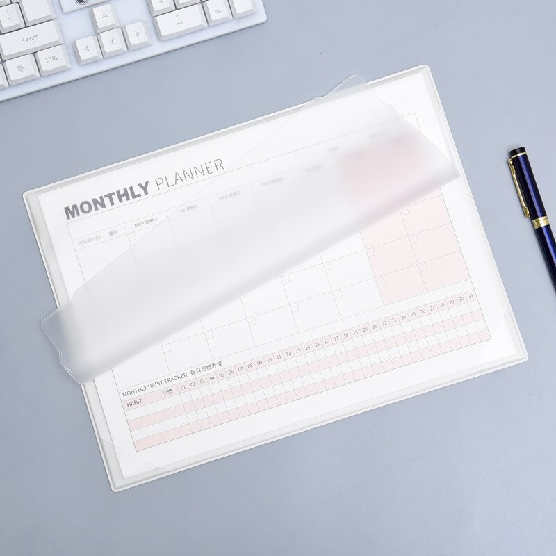 Desktop A4 maandelijkse schema Agenda planner organisator Maandelijkse dagelijkse Plan Notepad Voor jongens meisjes school kantoorbenodigdheden: cream color