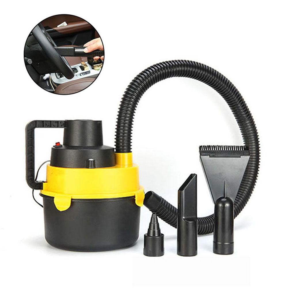 Universal Vacuum Cleaner With Powerful Suction: Wet Dry Canister Vacuum Cleaner 12V 60W High Power Portable Car Vacuum Cleaner: Default Title