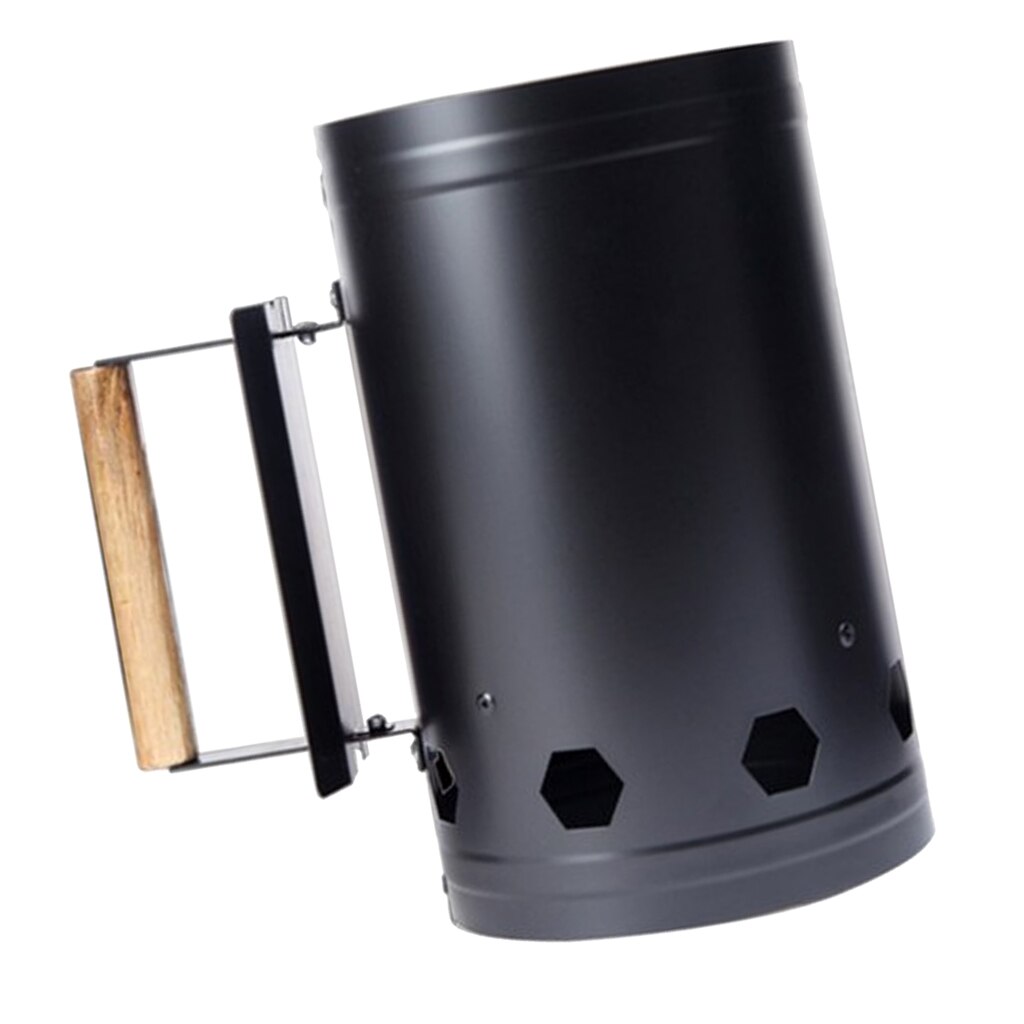 BBQ Barbecue Chimney Starter Charcoal Grill Steel Quick
