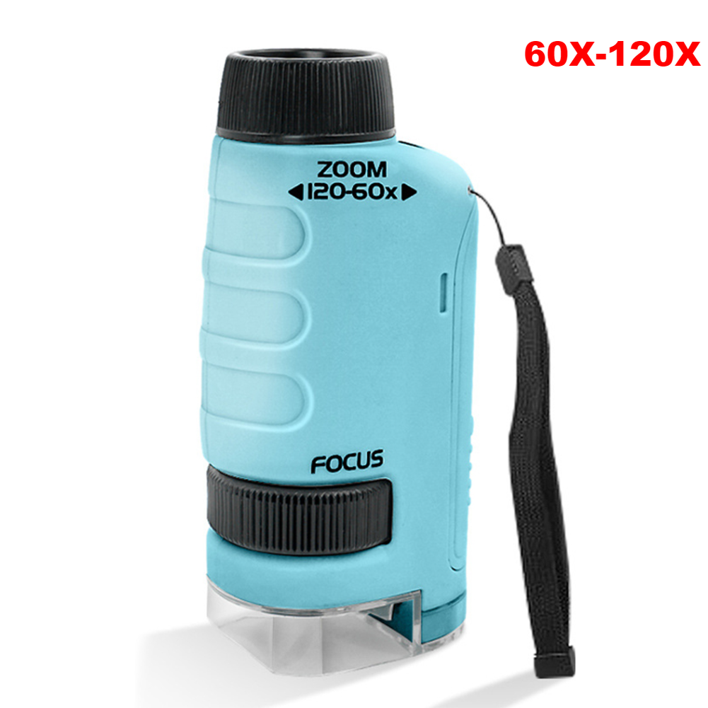 Microscopio Electrónico con lupa para niños, cámara de 200 megapíxeles, juguetes científicos educativos con 8 luces LED, función de foto y Video, 1000x: Rojo