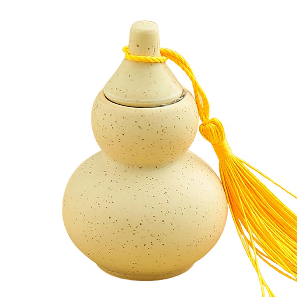 35ml szczelny pojemnik wodoodporny urocza gurda w kształcie przenośne ceramiczne naczynie na herbatę kanister artykuły gospodarstwa domowego: Beżowy