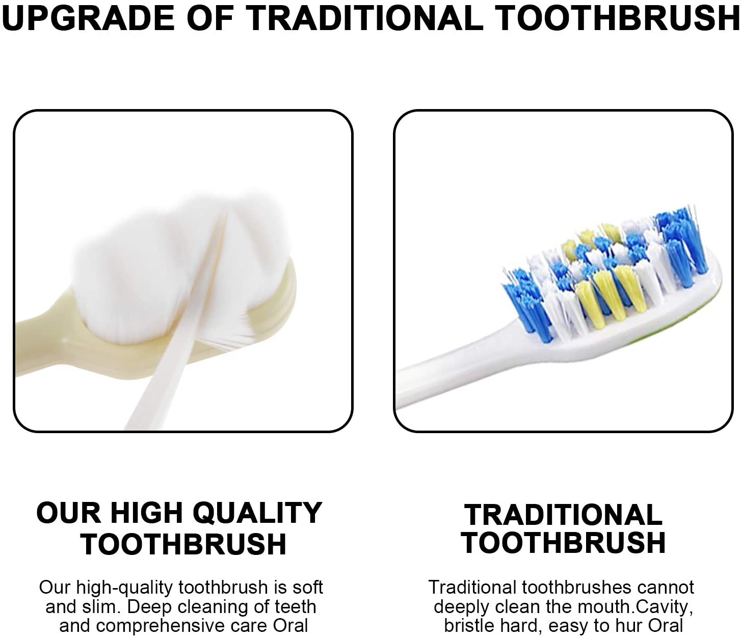 4pcs Pro Super Soft Toothbrush Nano Toothbrush Tooth Brush Whitening Adults Portable Travel Toothbrush With Box Oral Care Tool