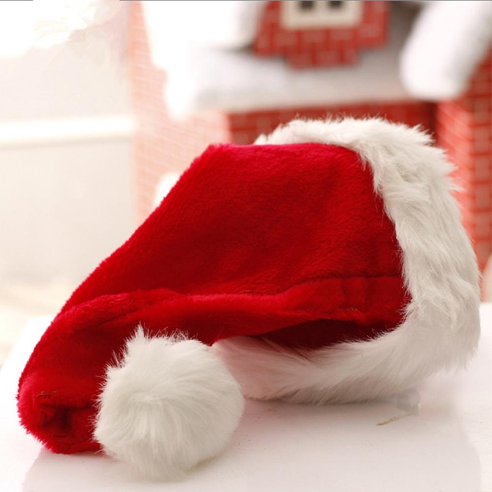 Thick Ultra Soft Plush Cute Santa Claus Fancy Christmas Cap Dress Hat Christmas Hats Suitable For Both Adults And Children #20
