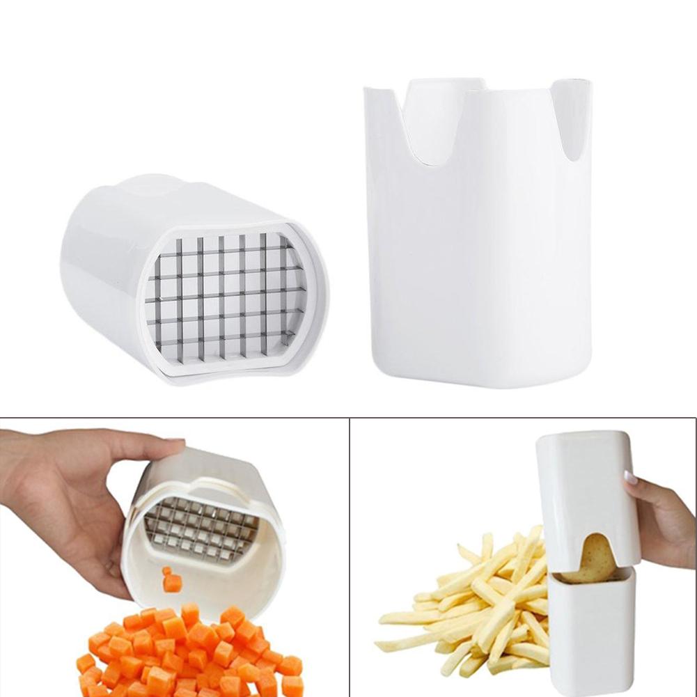 Kitchen Fries One Step French Fry Cutter Potato Vegetable Fruit Slicer Tool XW