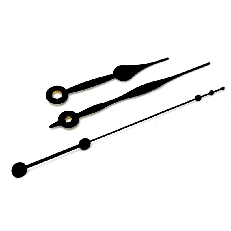 52# zwarte wijzers (alleen wijzers) metalen aluminium doe-het-zelf wijzers kwartsklok accessoire doe-het-zelf klok kits