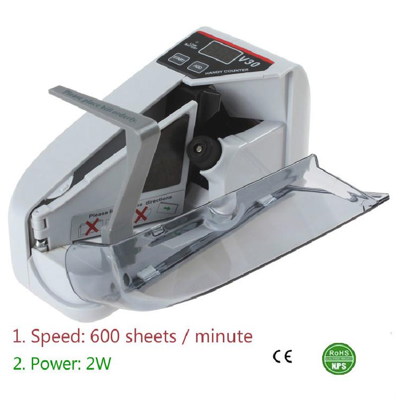 V30 Multi-country Banknote Portable Counting Machine Mini Small Counting Machine Holding Banknote Business