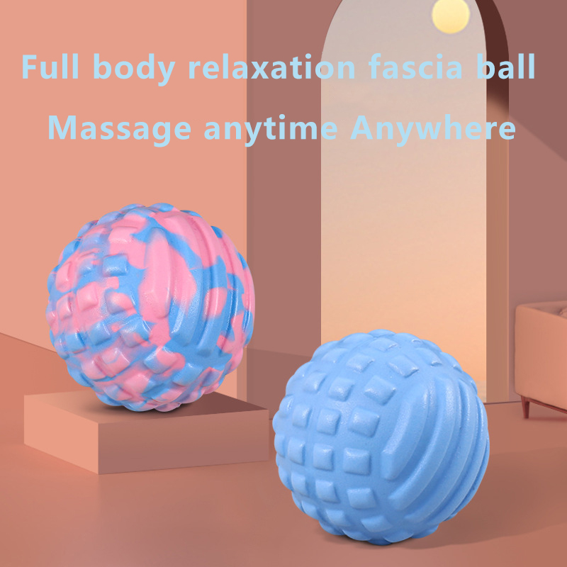 Diâmetro leve da bola da fáscia do relaxamento do corpo da aptidão 7cm material de tpe da bola da massagem da ioga