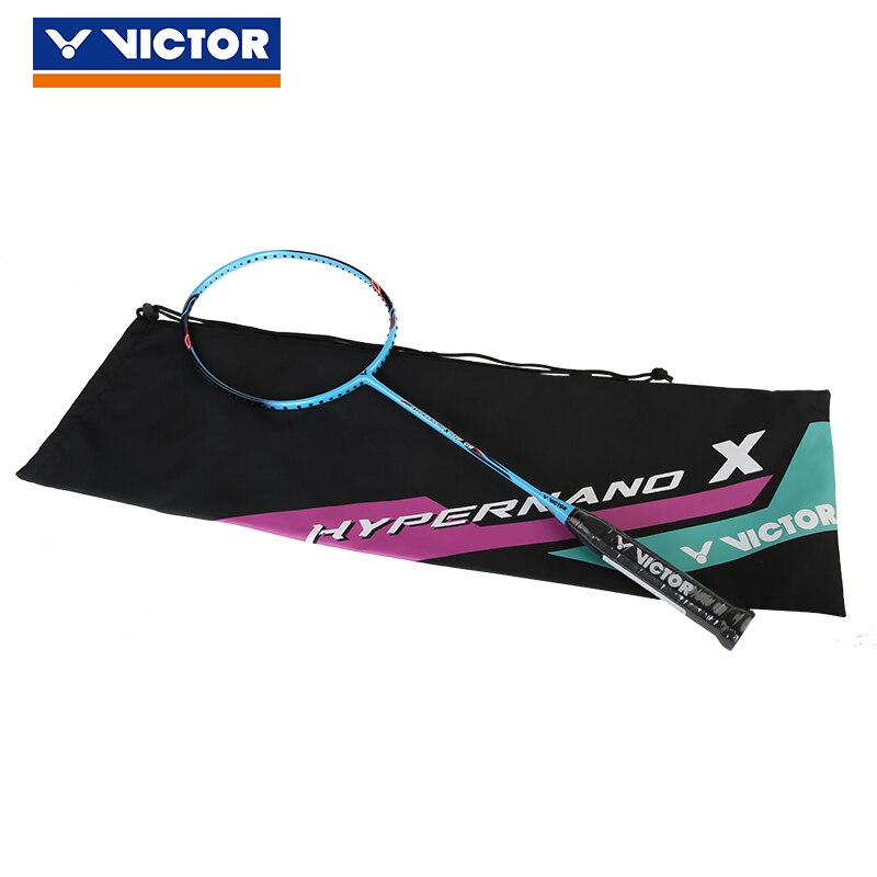 Raquette de Badminton professionnelle d'origine Victor en carbone avec poignée de sac BRS1900 CHA9500 JS DF90 Tk100 HXDF80