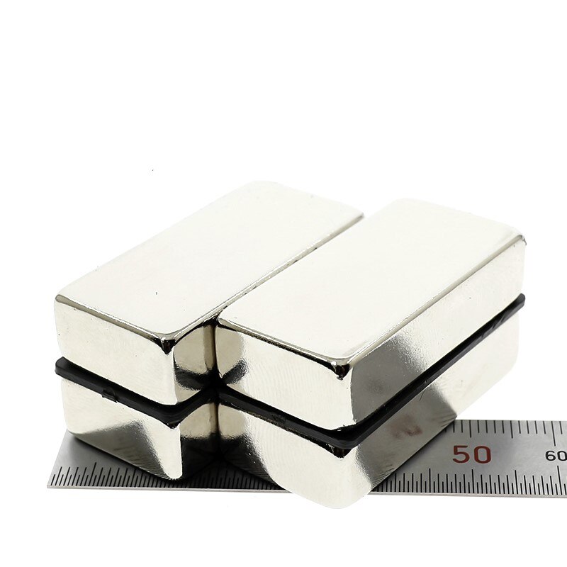 1/5P N52 40X20X10 Mm Super Sterke Vel Zeldzame Aarde Magneet Dikte 10 Mm blok Rechthoekige Neodymium Magneten 40Mm X 20Mm X 10 Mm