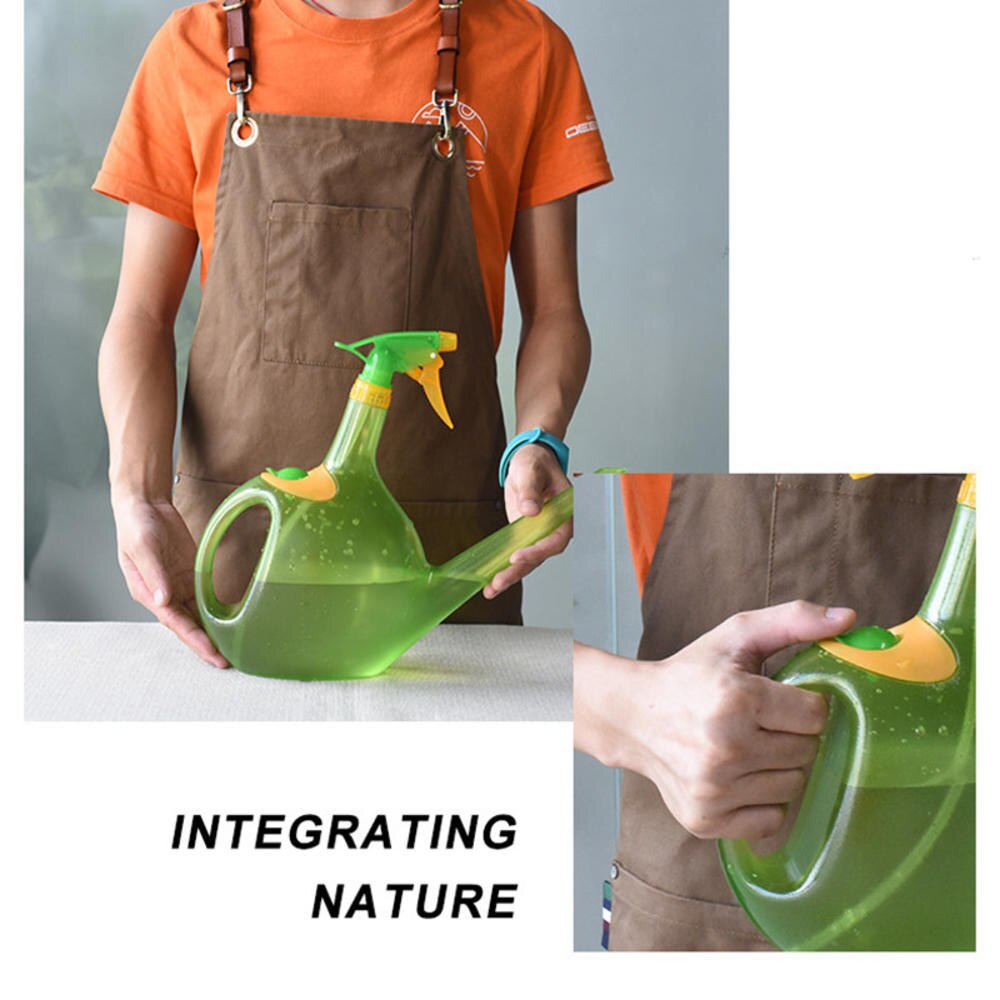 1.3l dubbele functie watergeefketel spuit plastic kamerplanten waterkan duurzame tuin bloemen watergeefsproeier tuingereedschap
