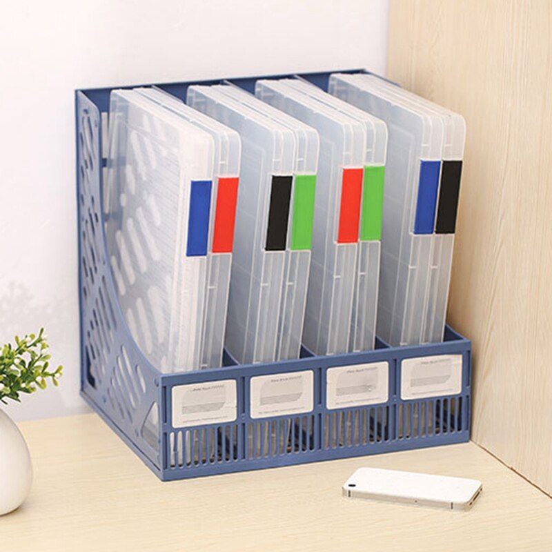 Storage File Boxes Portable A4 File Box Transparent Plastic A4 Slim Paper Storage Boxes For Home Office School Business Working