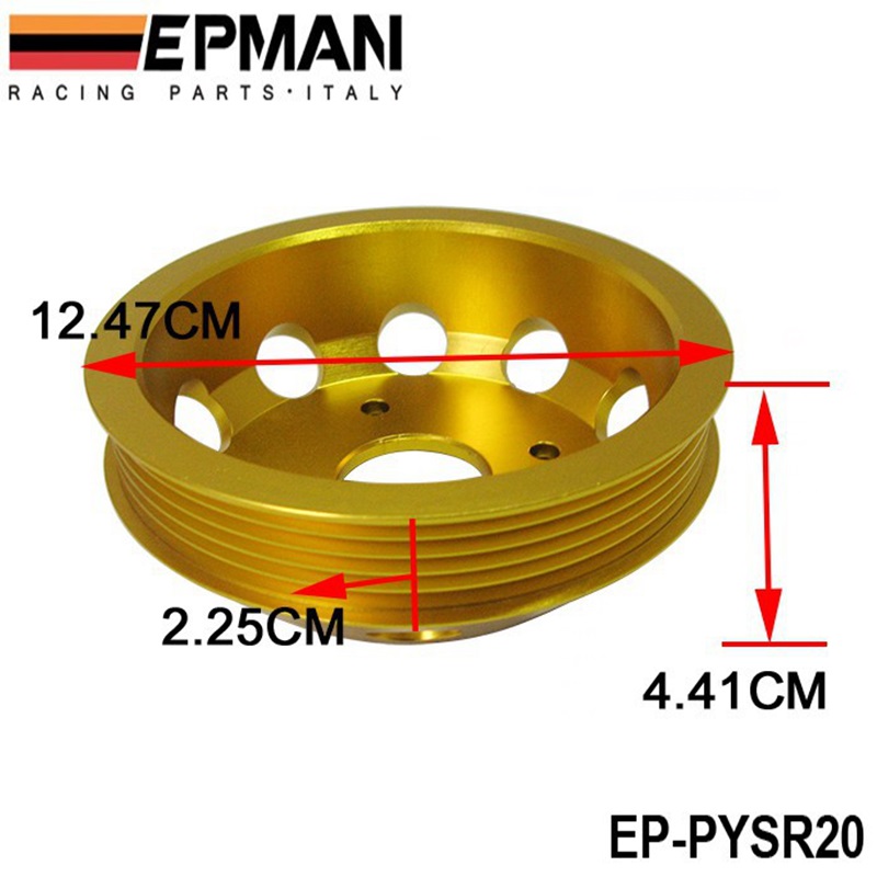 Underdrive Kurbel Pulley JDM Melodie Für Nissan S15 S14 SR20 Motor Motor Bay Gold EP-PYSR20